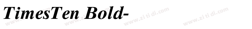 TimesTen Bold字体转换